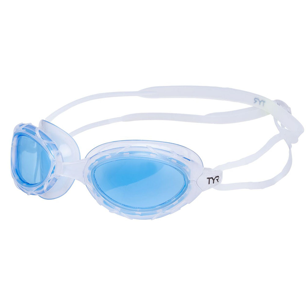 Очки для плав. TYR Nest Pro, LGNST-420, ГОЛУБЫЕ линзы, прозр. опр.