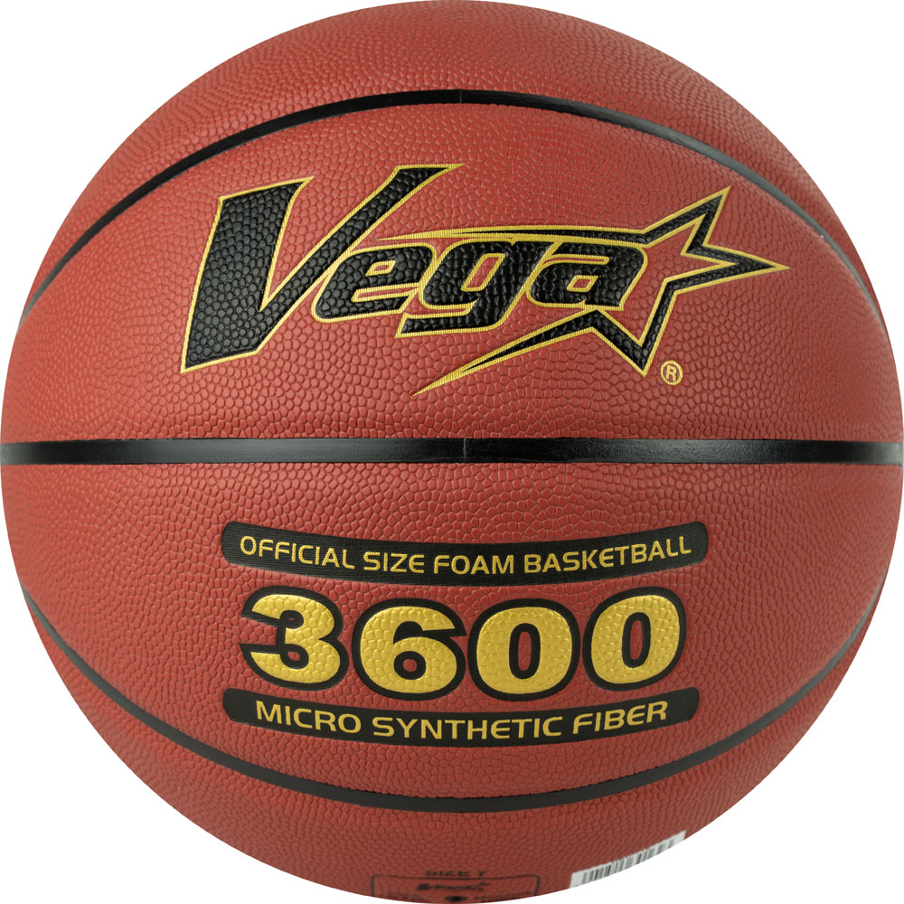 СЦ*Мяч баск. VEGA 3600, OBU-718, FIBA, р.7, синт.кожа(микрофибра), нейл.корд, бутил. кам.,темно-кор