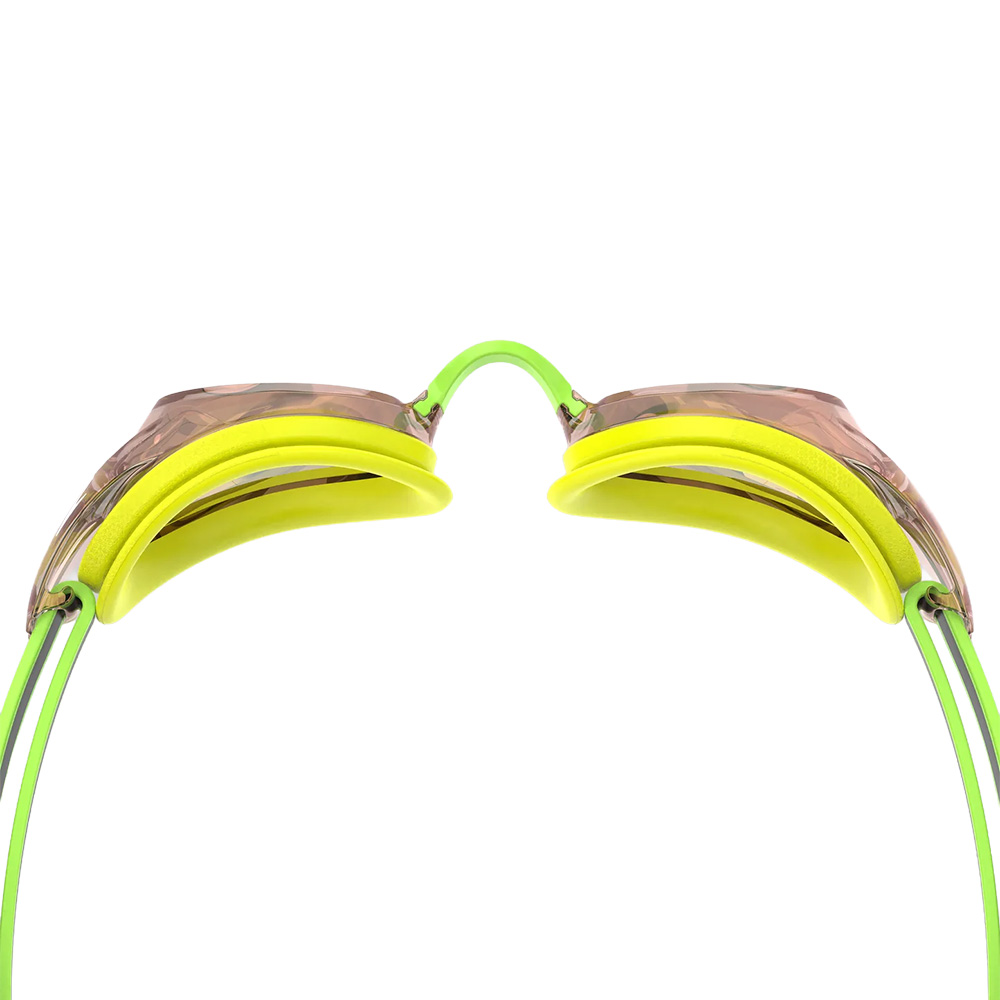 Очки для плав. SPEEDO Vanquisher 3.0 Mirrored, 8-00473417218, ЗЕРКАЛЬНЫЕ линзы, зеленая оправа
