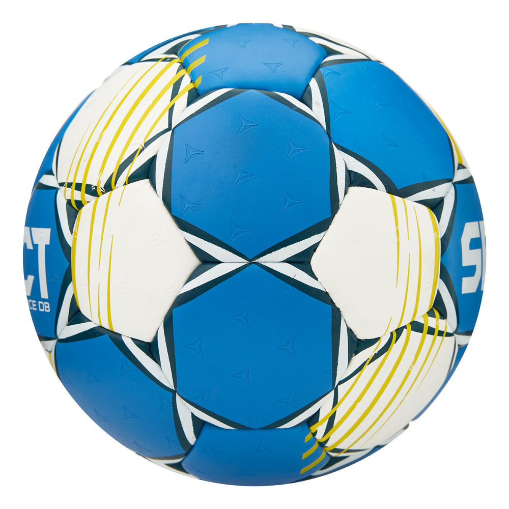 Мяч ганд. SELECT HB FORCE DB V25, 1622858205, Senior (р.3), EHF Appr,ПУ, гибр.сш., сине-белый