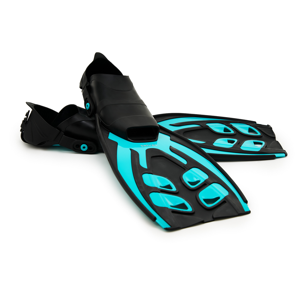 Ласты для плав. Salvas Tonic Dive, BA190SMQQSTS,TPR и Technoflex, р.S/M, бирюзовый