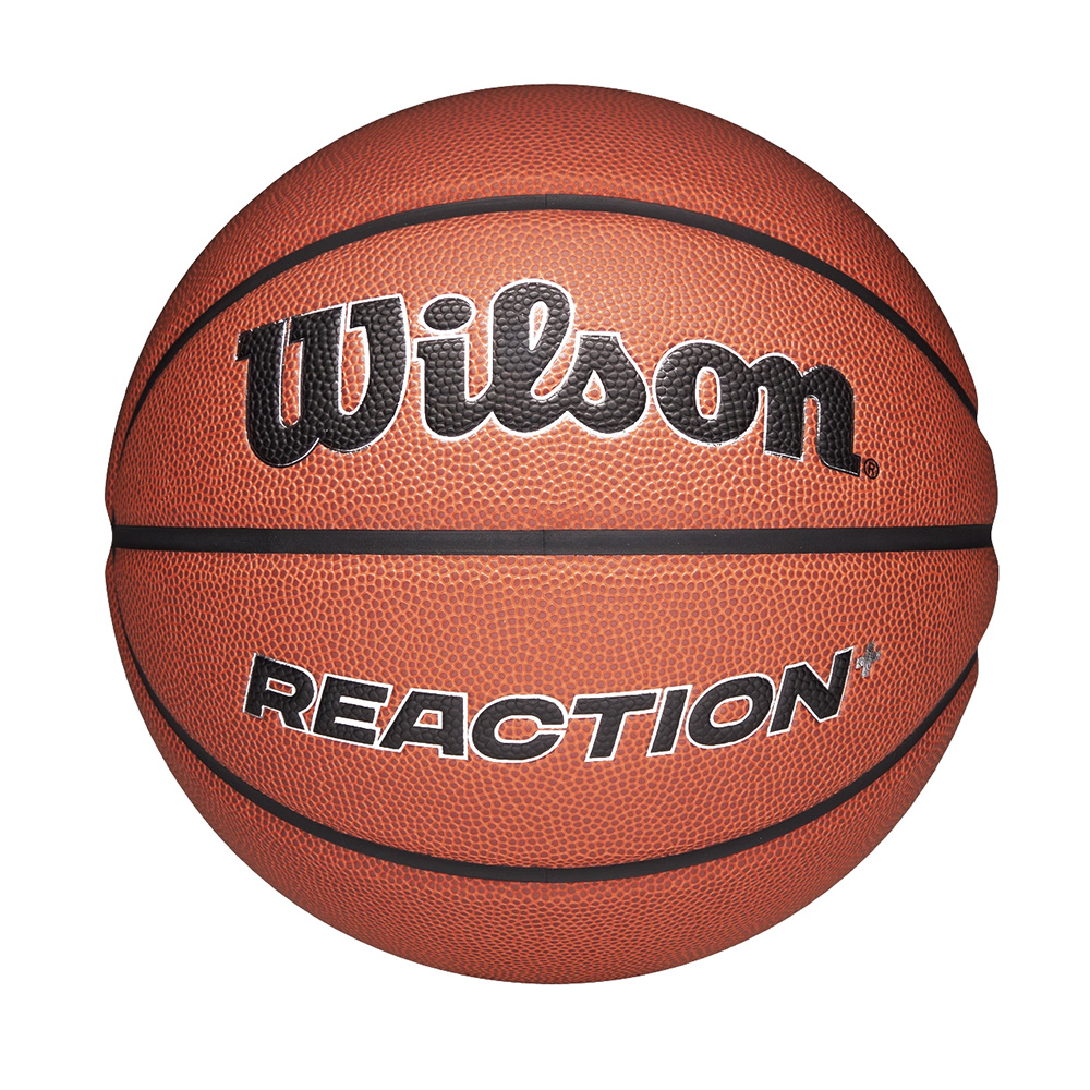 Мяч баск. WILSON Reaction Plus, WZ2026701XB6, р.6, композит, бутил. камера, темно-коричневый