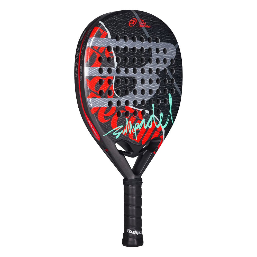 Ракетка для падела BULLPADEL Ionic Control 26, 494412, для продв. игроков, карбон, черно-красный