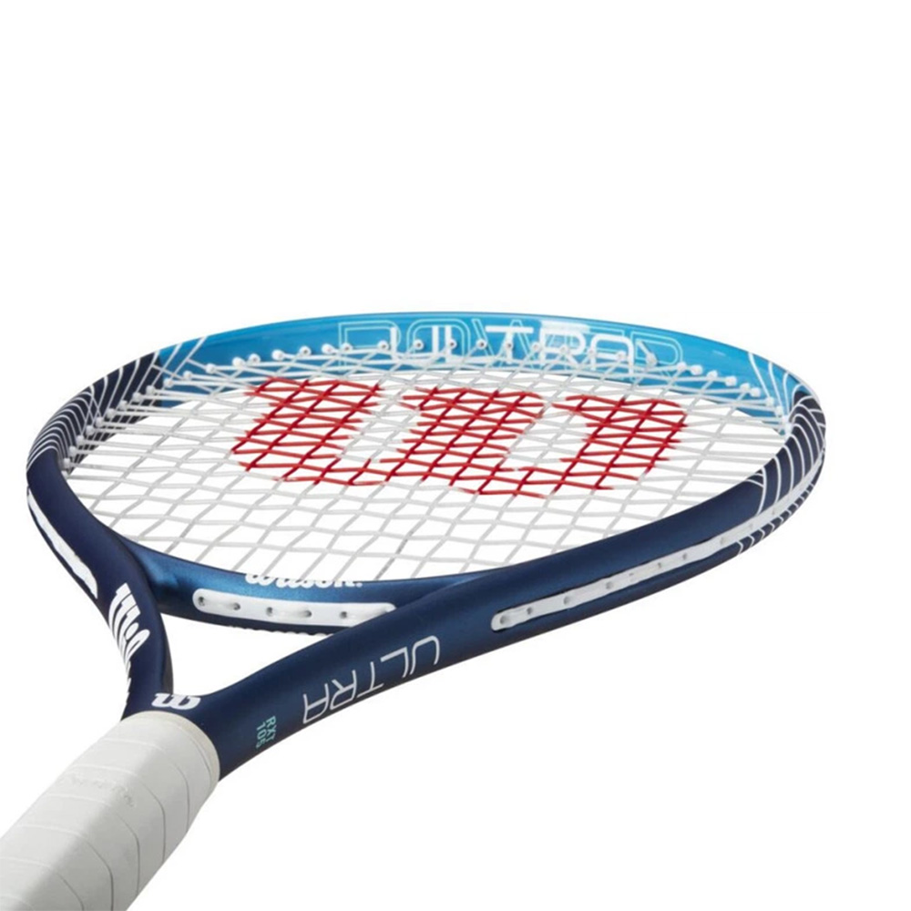Ракетка б/т Wilson Ultra Power 105 Gr1, WR147010U1, для любит, композит, со струнами, темносин-бел