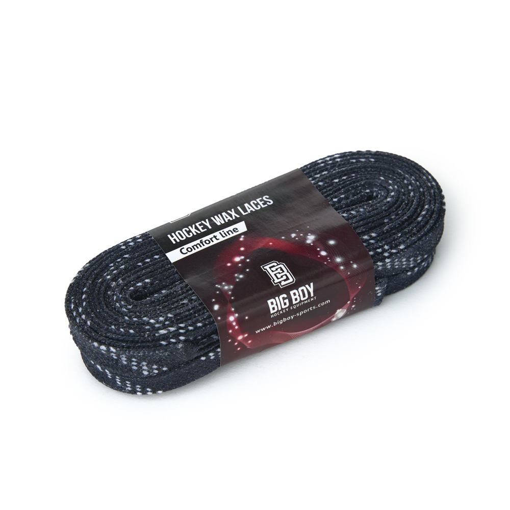 Шнурки для коньков BIG BOY Comfort Line с пропиткой,BB-LACES-CL-305NV, полиэстер, 305см, темно-синий
