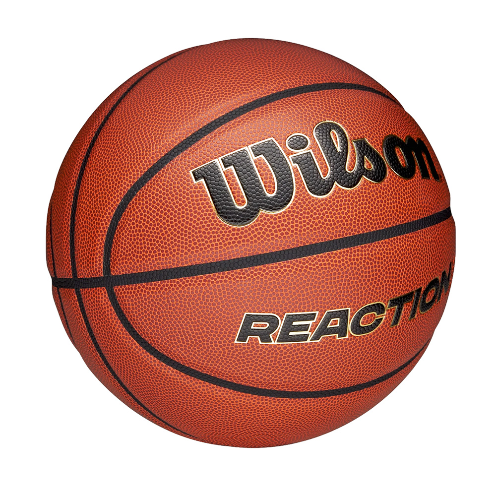 Мяч баск. WILSON Reaction PRO, WZ2026601XB06, р.6, композит, бутил. камера, темно-коричневый