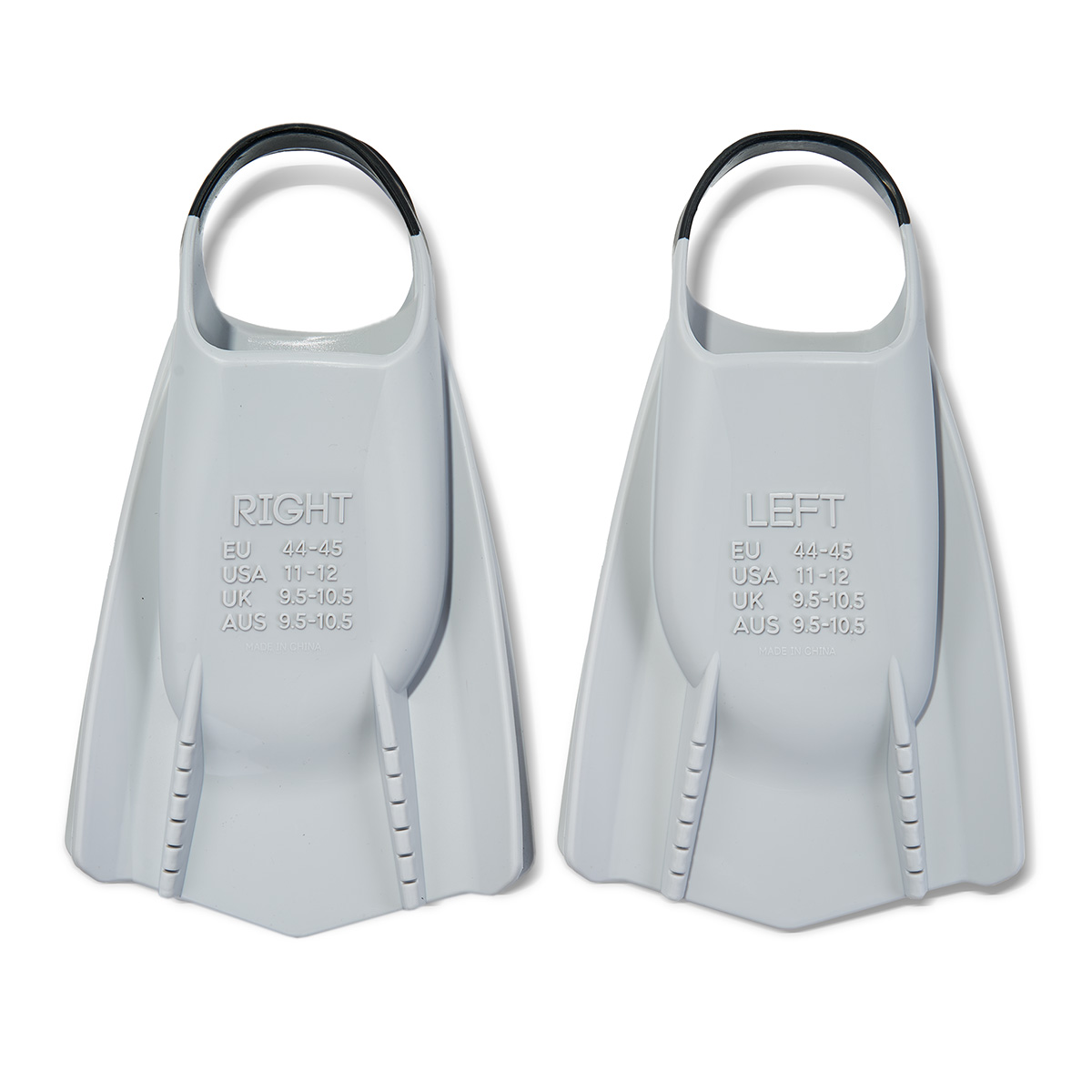 Ласты для бассейна профессиональные TORRES F03, SWF032404GR, р.EU 44-45 (XL), серо-черный