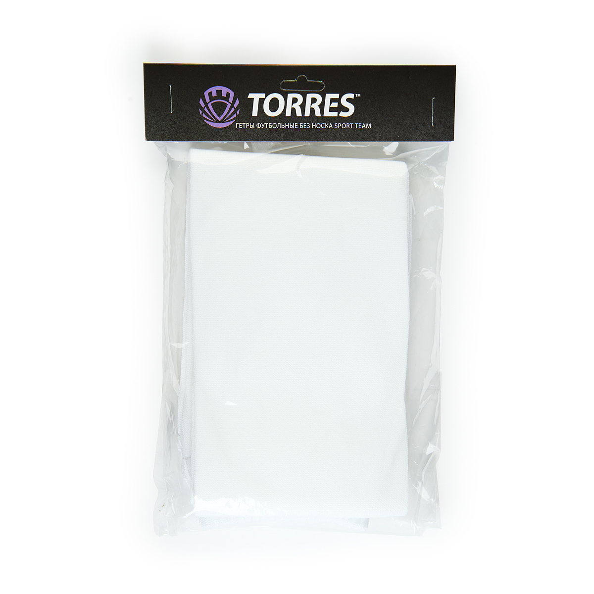 Гетры футб. проф.TORRES Sport Team БЕЗ НОСКА, FS11010-01-39-41, р.39-41, БЕЛ,полиэстер, эластан