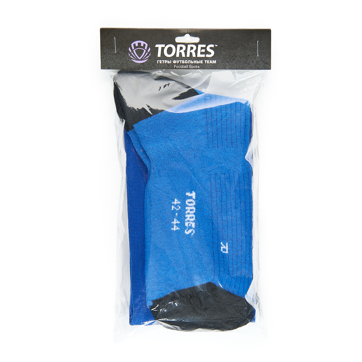 Гетры футб.TORRES Sport Team, FS1108-06-39-41, р.39-41, ВАСИЛ., хлопок, полиэстер, эластан