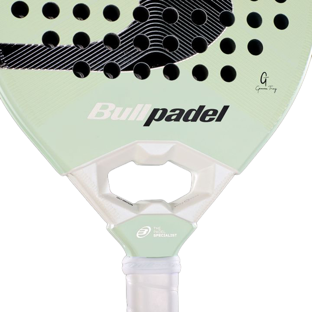 Ракетка для падела BULLPADEL Elite 02 2027, 497248,для профес-в, стекловолокно, карбон, мятный.,черн