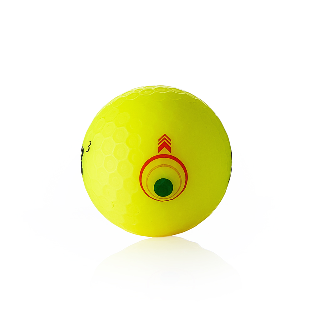 Мяч для гольфа Bridgestone e12 Straight Matte Yellow, BGB5CYX, 3 шт/уп, желтый