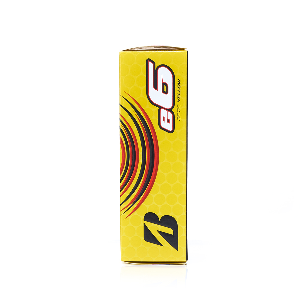 Мяч для гольфа Bridgestone e6 Yellow,  BGB3EYX, 3 шт/уп, желтый