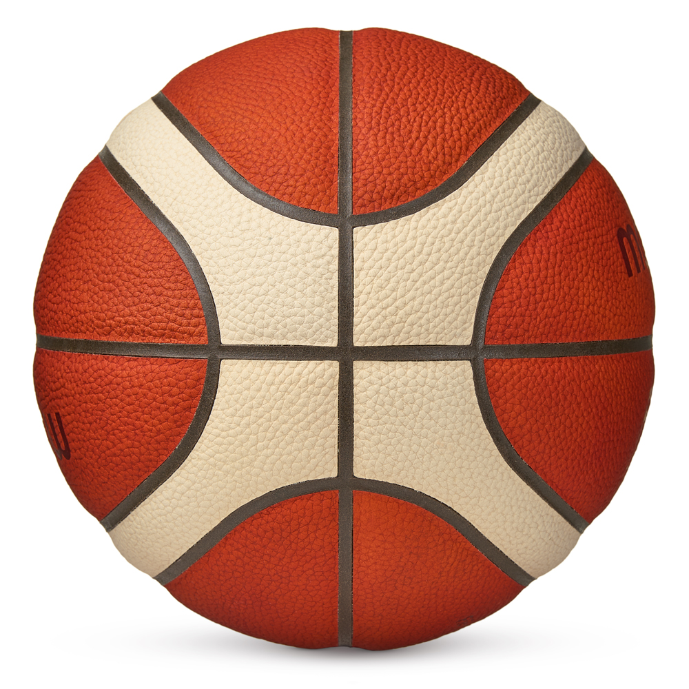 Мяч баск. MOLTEN B6G5000 р.6, FIBA Appr, 12 панелей, нат.кожа, бутил.камера, кор-беж-чер