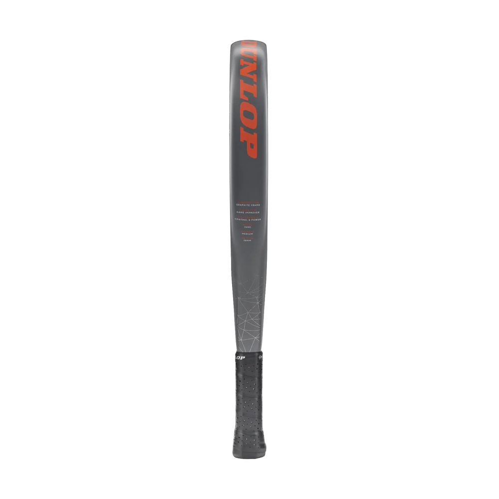 Ракетка для падела Dunlop Nanomax Pro, 10370739, для профессионалов, графит, серо-оранжевый