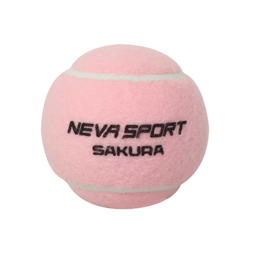 Мяч для падела NS Sakura, UAA2, уп.3 шт, сукно, нат.резина, розовый