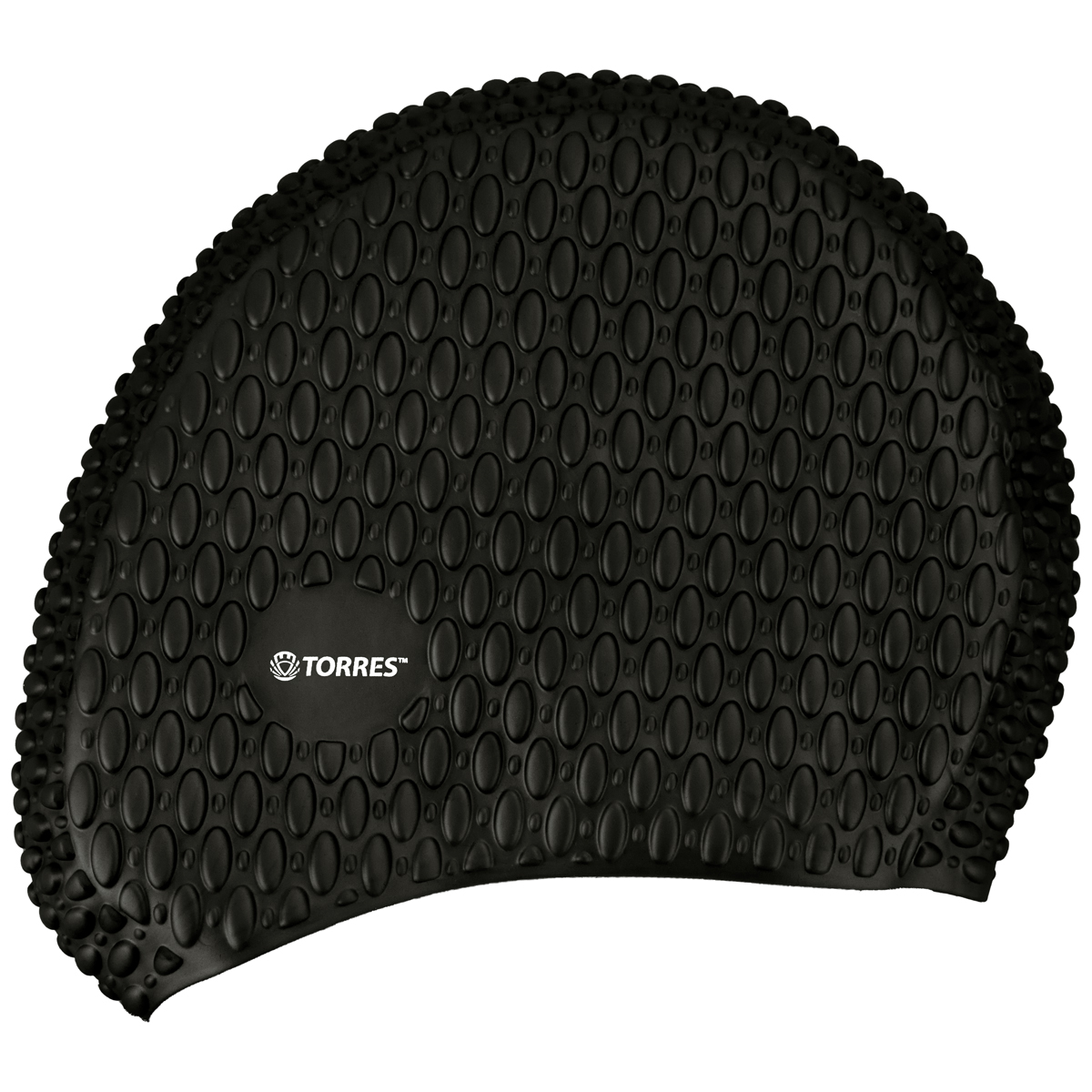 СЦ*Шапочка для плав. TORRES Bobbles, SW-12204BK, черный, силикон