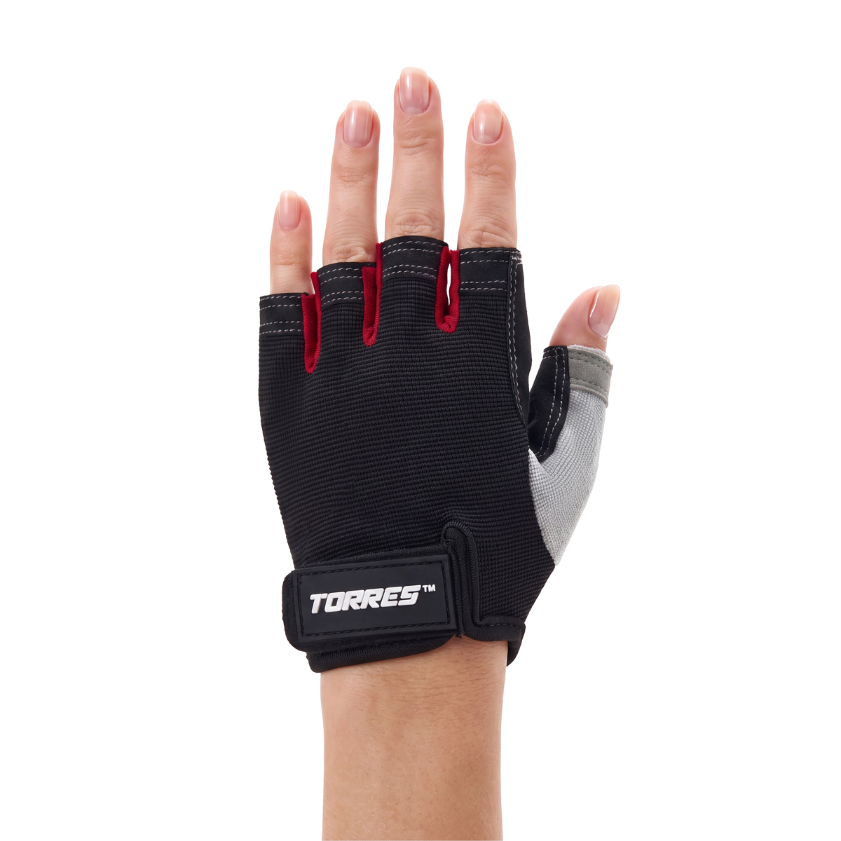Перчатки для занятий спортом TORRES, PL6265XL, р.XL, полиэстер, микрофибра, подбивка 6 мм, черные