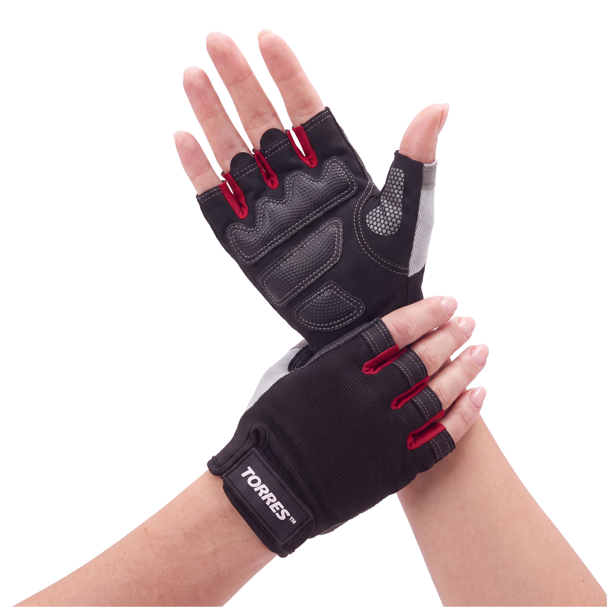 Перчатки для занятий спортом TORRES, PL6265XL, р.XL, полиэстер, микрофибра, подбивка 6 мм, черные