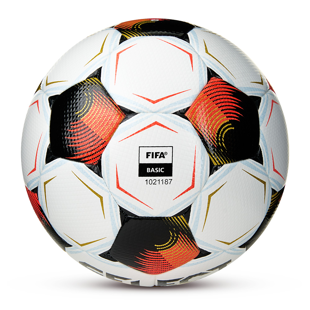 Мяч футб. SELECT Numero 10 V26, 0574071002, р.4, FIFA Basic, 32п, ПУ, гибр.сш, бело-черно-оранжевый