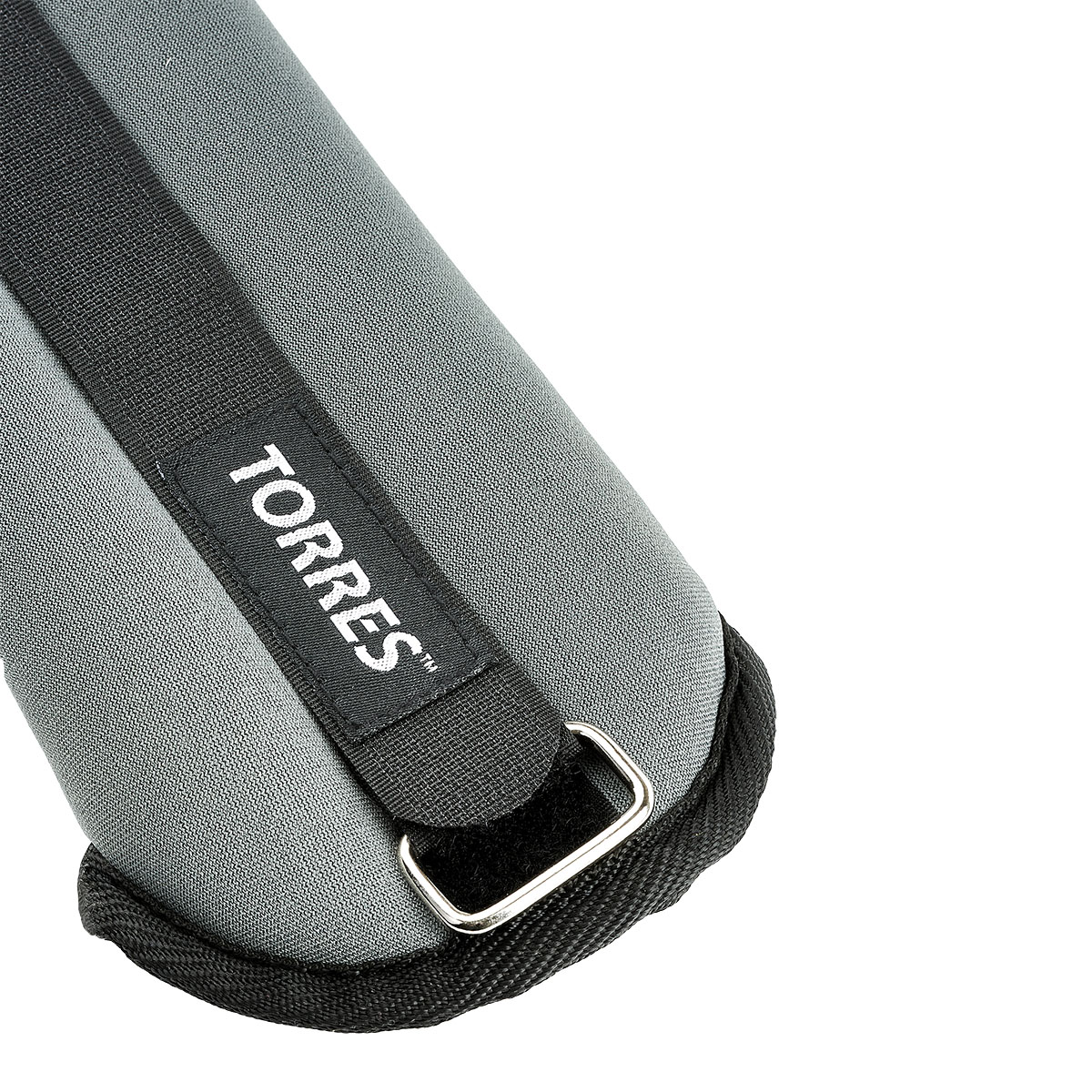 Утяжелители универсальные TORRES 1 кг, PL110181,(2штх500г), неопрен, металл. песок, серо-черный