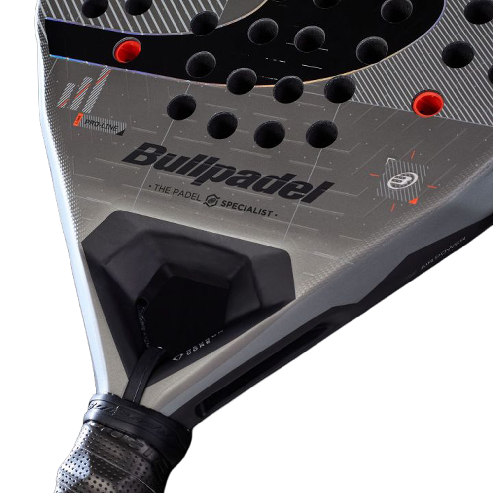 Ракетка для падела BULLPADEL Neuron 02 Comfort 27, 497243,для продв.игр., стекловолокно,карбон, сер.