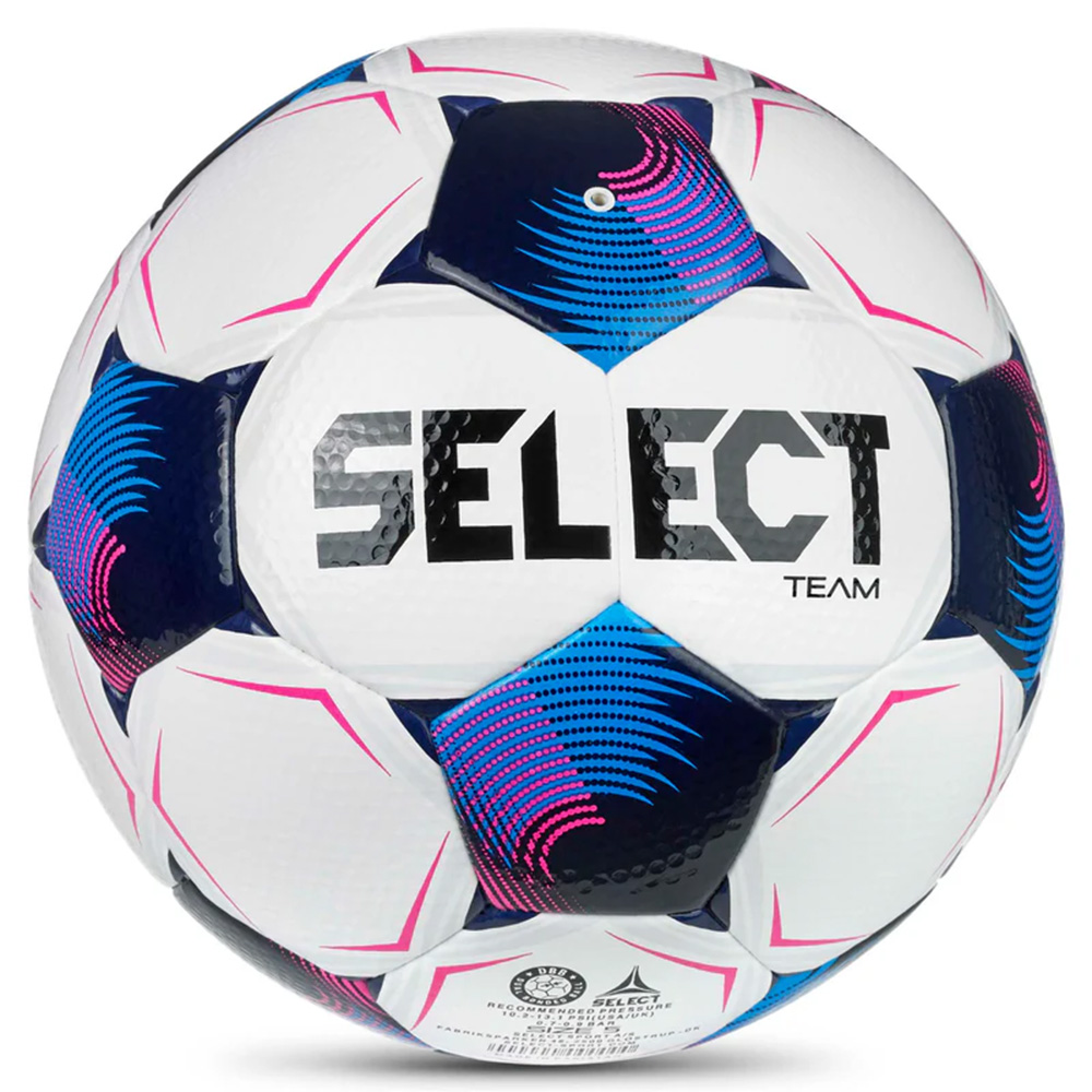 Мяч футб. SELECT Team DB V26, 0865571006, р.5, FIFA Basic, 32 пан, гл.ПУ, гибр.сш., бело-сине-роз