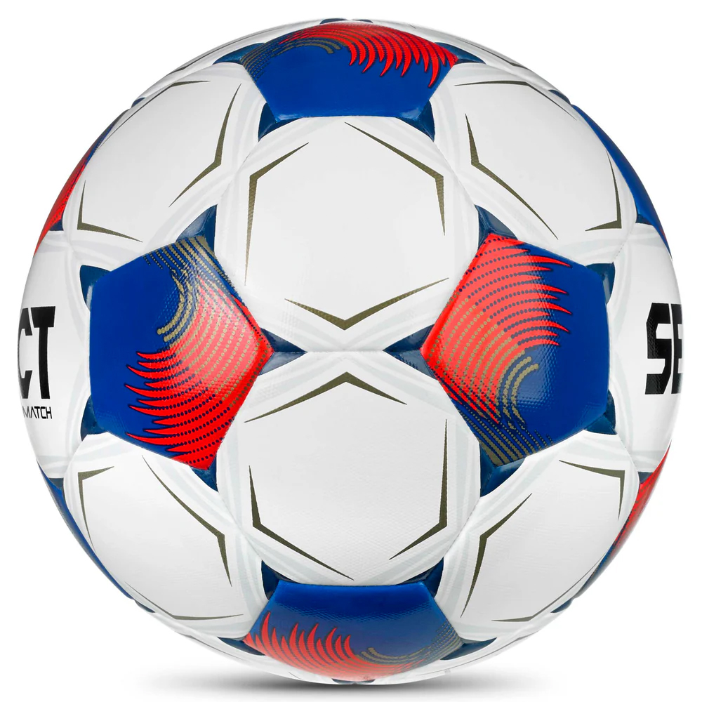 Мяч футб. SELECT Match DВ V26, 0575371004,р.5, FIFA Basic, 32п, ПУ, гибр.сш., бело-сине-красный