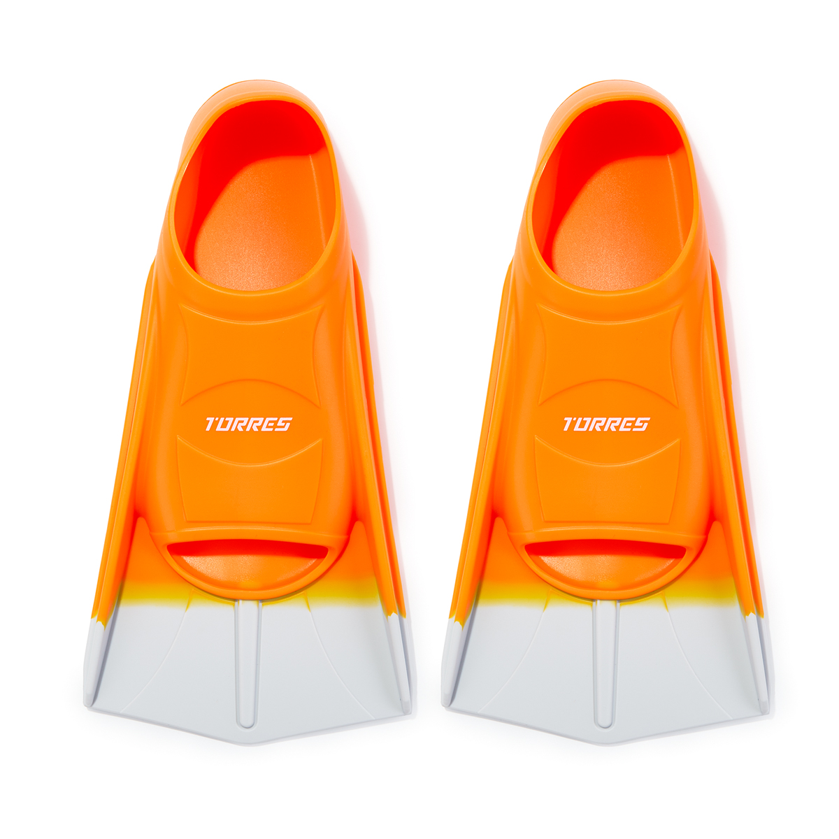 Ласты для бассейна TORRES F01, SWF012403OR, р. EU 33-35 (S), оранжево-серый