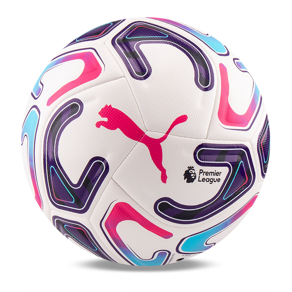 Мяч футб. PUMA Stellar Goal PL Reactivity, 08519301, р.5, 16п, ТПУ, маш. сш, бело-фиолетово-розовый