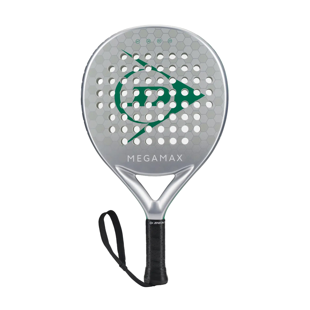 Ракетка для падела Dunlop Megamax Silver, 10370741, для начинающих, графит, серебристый
