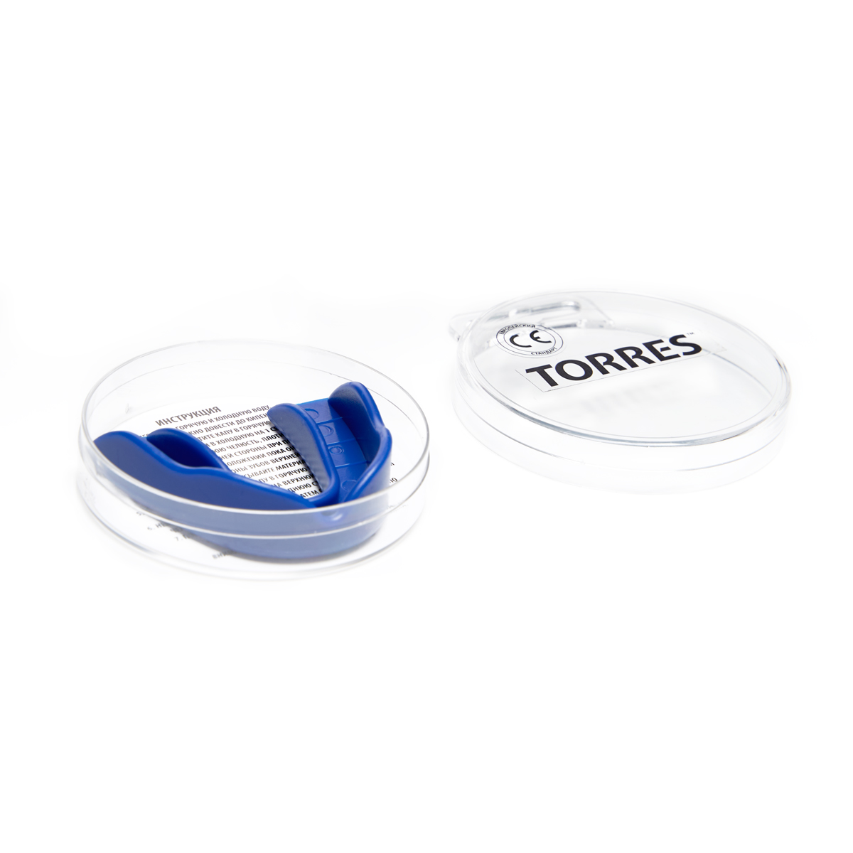 Капа боксерская TORRES, PRL1023BU, термопластичная, евростандарт CE approved, синий