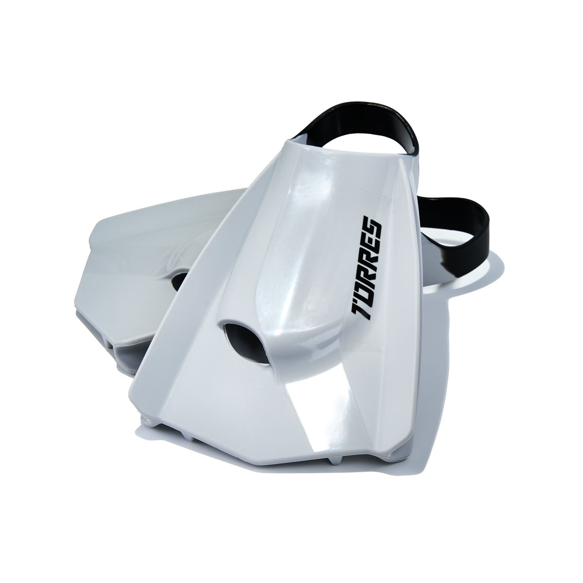 Ласты для бассейна профессиональные TORRES F03, SWF032402GR, р.EU 40-41 (M), серо-черный