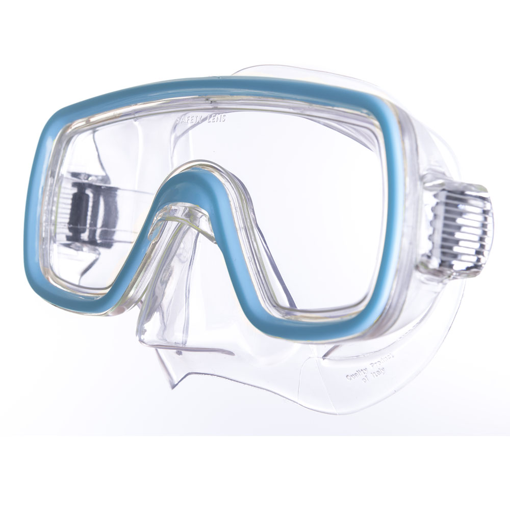 Маска для плав. Salvas Domino Jr Mask, CA105C1TQSTH, безопасн.стекло,Silflex, р. Junior, голуб