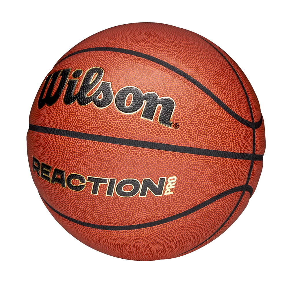 Мяч баск. WILSON Reaction PRO, WZ2026601XB06, р.6, композит, бутил. камера, темно-коричневый