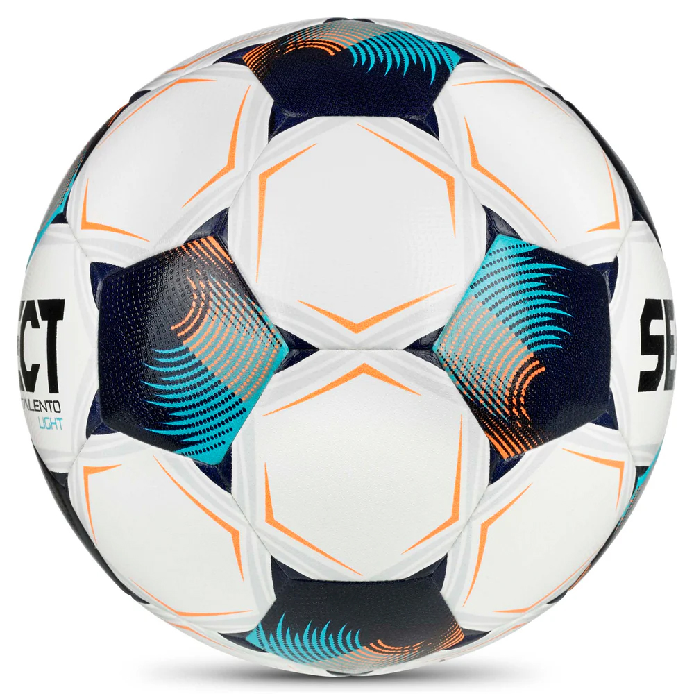 Мяч футб. SELECT Talento DB Light V26, 0774871014 р.4, 32п, ПУ, гибрид.сш, бело-сине-бирюзовый