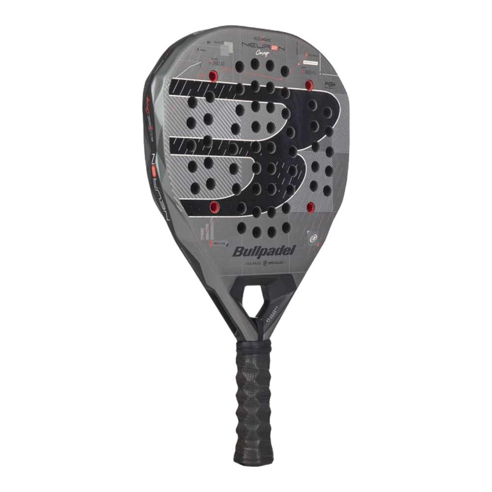 Ракетка для падела BULLPADEL Neuron 02 Comfort 27, 497243,для продв.игр., стекловолокно,карбон, сер.