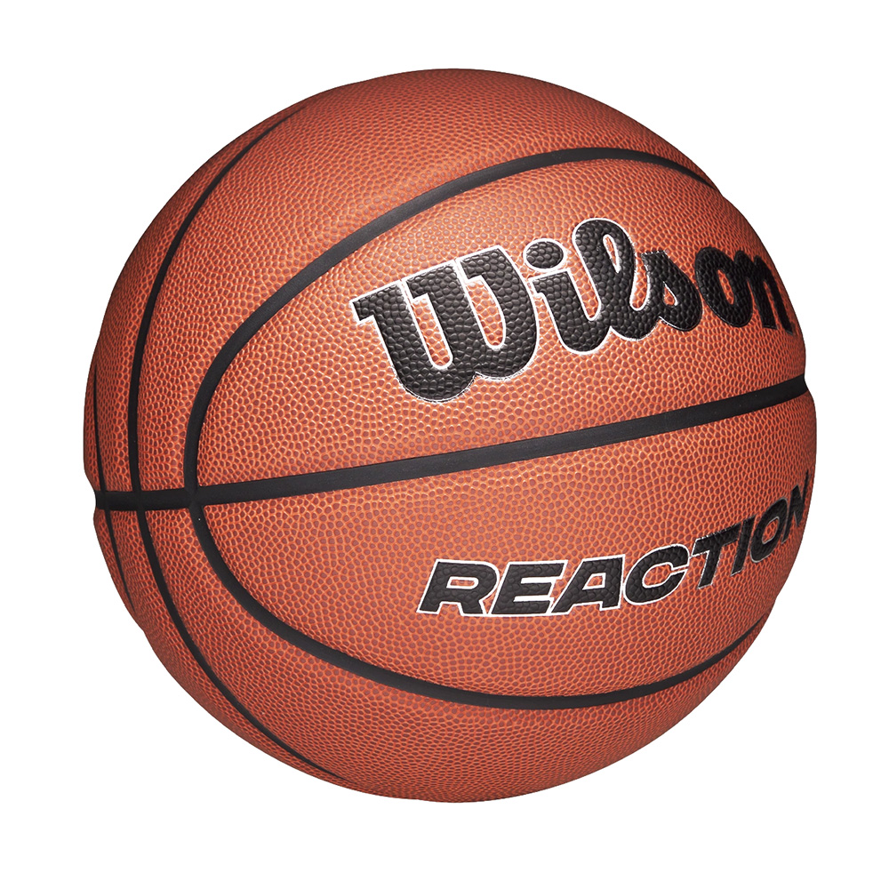 Мяч баск. WILSON Reaction Plus, WZ2026701XB6, р.6, композит, бутил. камера, темно-коричневый