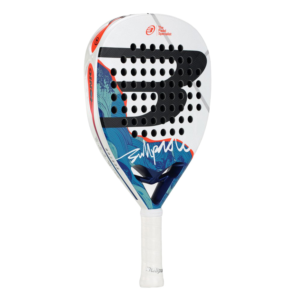 Ракетка для падела BULLPADEL Ionic Power 26, 494411, для продв. игроков, стекловолокно, сине-белый