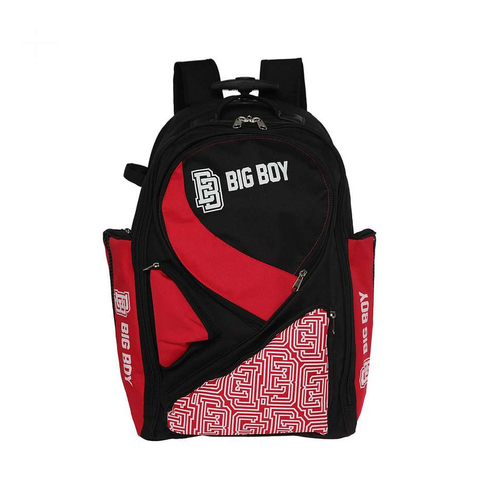 Рюкзак на колесах BIG BOY Elite Line Senior, BB-BACKPACK-EL-RD, полиэстер, красно-черно-белый