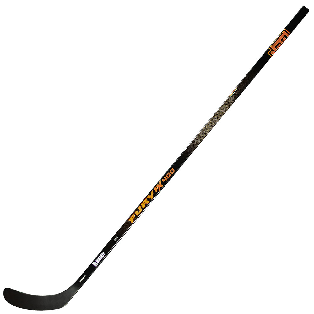 Клюшка хок. BIG BOY FURY FX 400 85 Grip Stick F92, FX4S85M1F92-RGT, жест.85, правая, жел-бел-чер