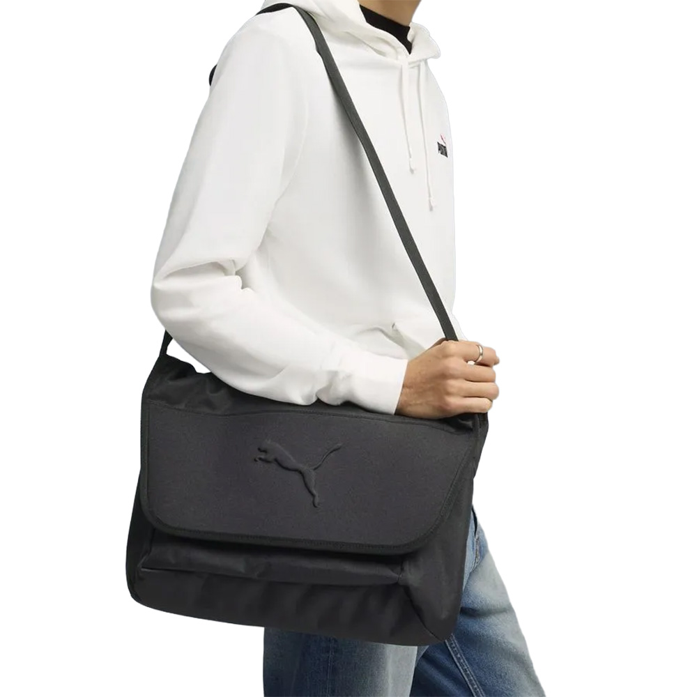 Сумка-мессенджер PUMA BUZZ Messenger, 009255601, полиэстер, черный