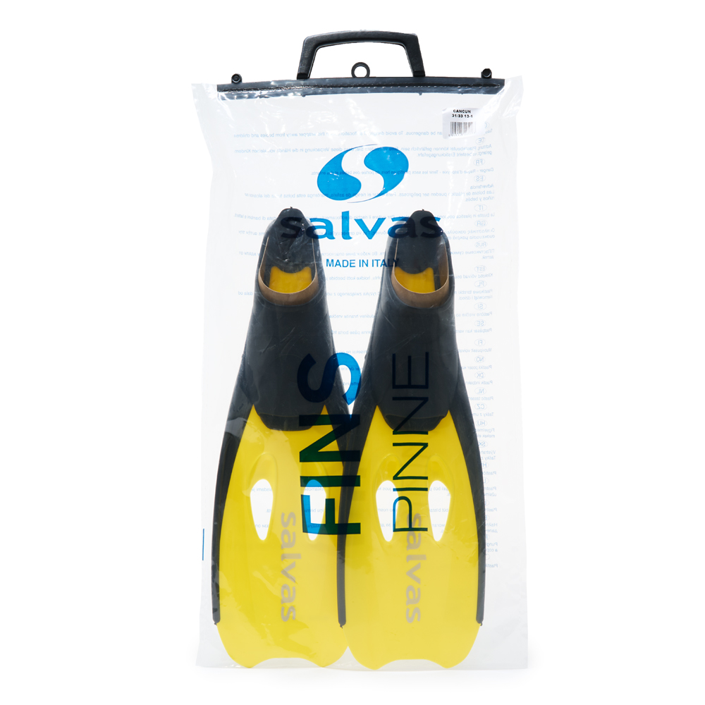 Ласты для плав. Salvas Cancun Fin, BA12536GTSTS,TPR и Technoflex, р.36-37, жёлтый