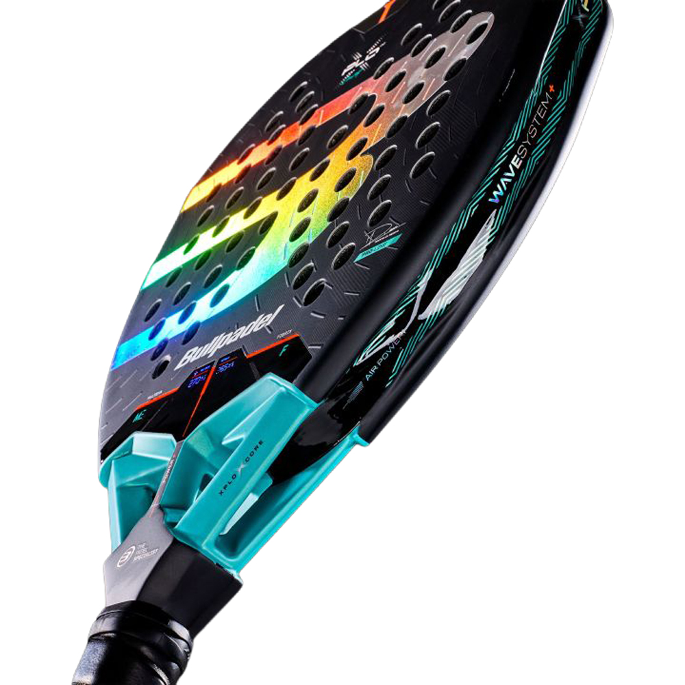 Ракетка для падела BULLPADEL Xplo Comfortl 27, 497245,для продв.игр., стекловолокно, карбон, черн.