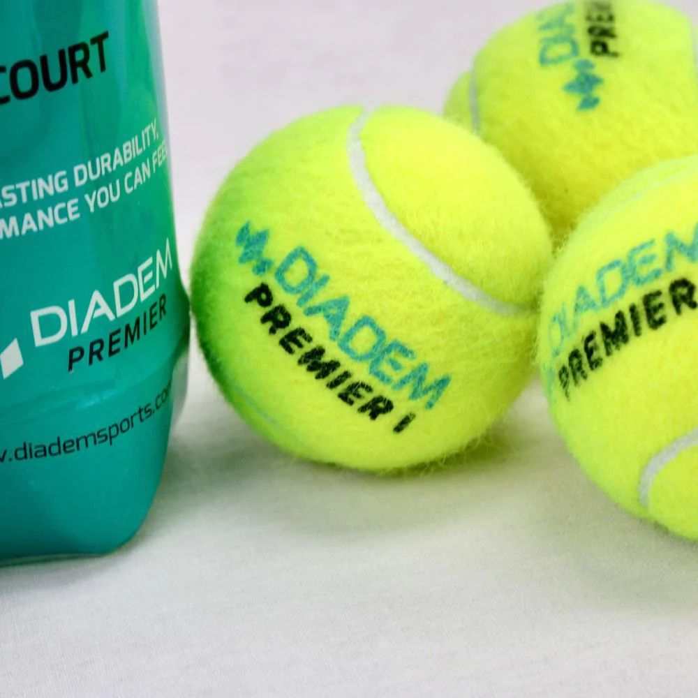 Мяч теннисный DIADEM Premier All Court 4B, BALL-4CASE-ALLCRT, уп. 4шт, одобр.ITF, фетр,желт